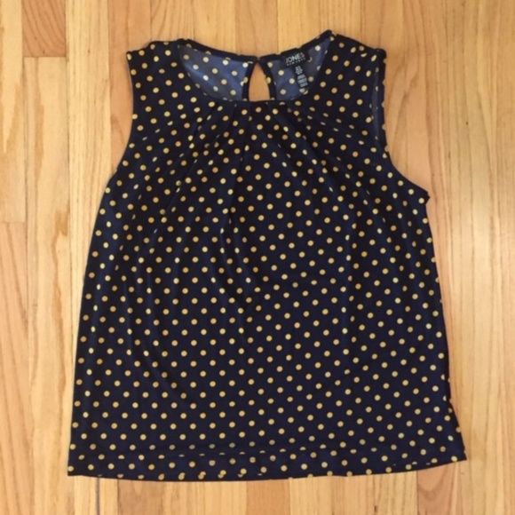 Jones New York Tops - NWOT Jones NY Navy and Mustard Top, Med